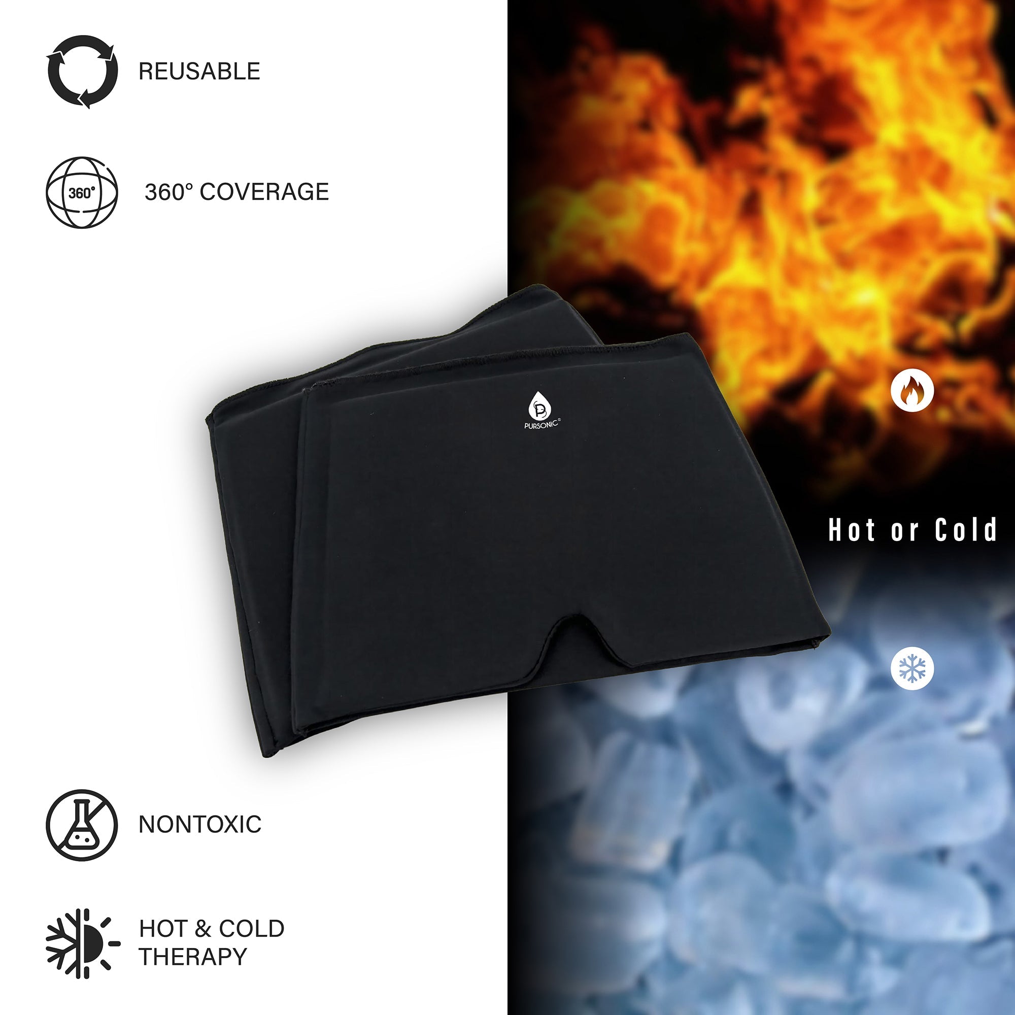 Reusable Hot and Cold Gel Ice Head Wrap – Instant Migraine Relief Cap-1